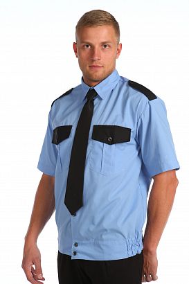 Рубашка охранника на резинке короткий рукав оптом