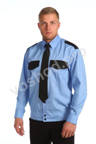Рубашка охранника на резинке длинный рукав